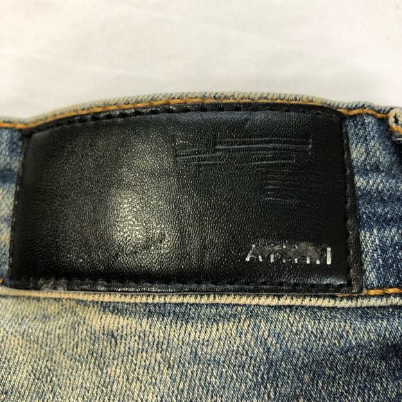 Amiri paint splatter distressed skinny jeans made in America vintage mens 28 - Picture 4 of 16